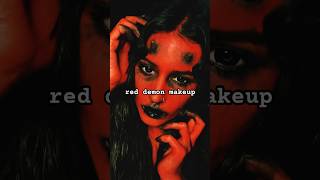 red demon! i had to cut this down to keep it under a minute. product list on ig/tt #halloweenmakeup