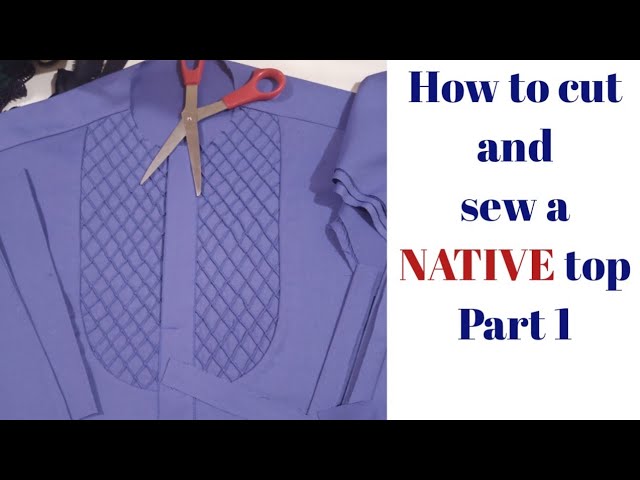 How to cut and sew a NATIVE top PART 1 #native #fashion #how - YouTube