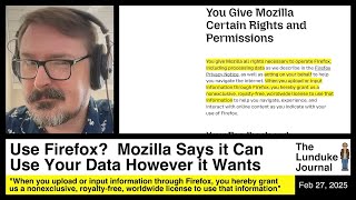 Use Firefox?  Mozilla Says it Can Use Your Data However it Wants.