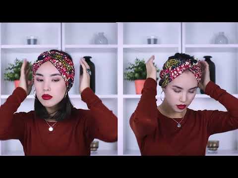 TUTORIEL COIFFURE : se coiffer avec un bandeau demi-turban dans les cheveux