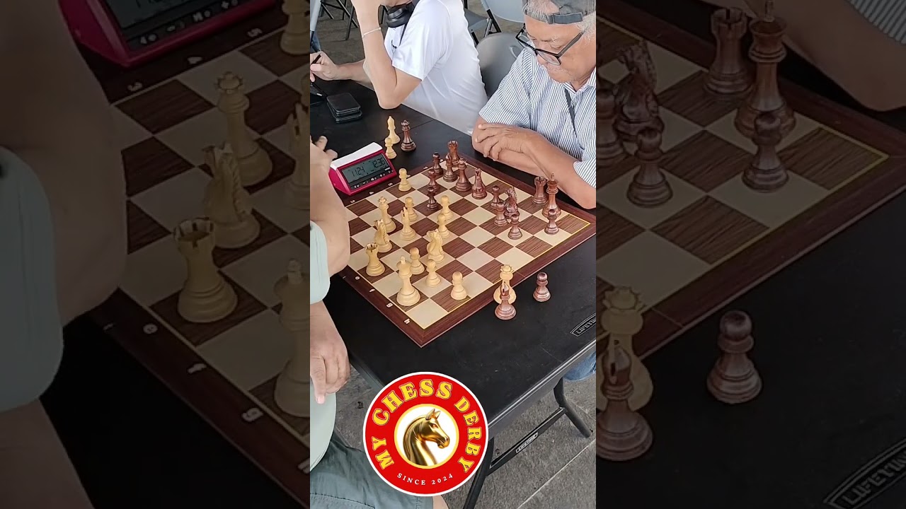 Intense endgame in King's Indian Defence played between Conrado Mahinay versus Mario Arroyo