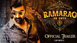Rama Rao on Duty Hindi Trailer| Rama Rao on Duty Official Hindi Trailer 2022 | Ravi Teja |