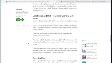 Sheep Game Avalanche (AVAX) Tutorial - Phase 2 Whitepaper v2