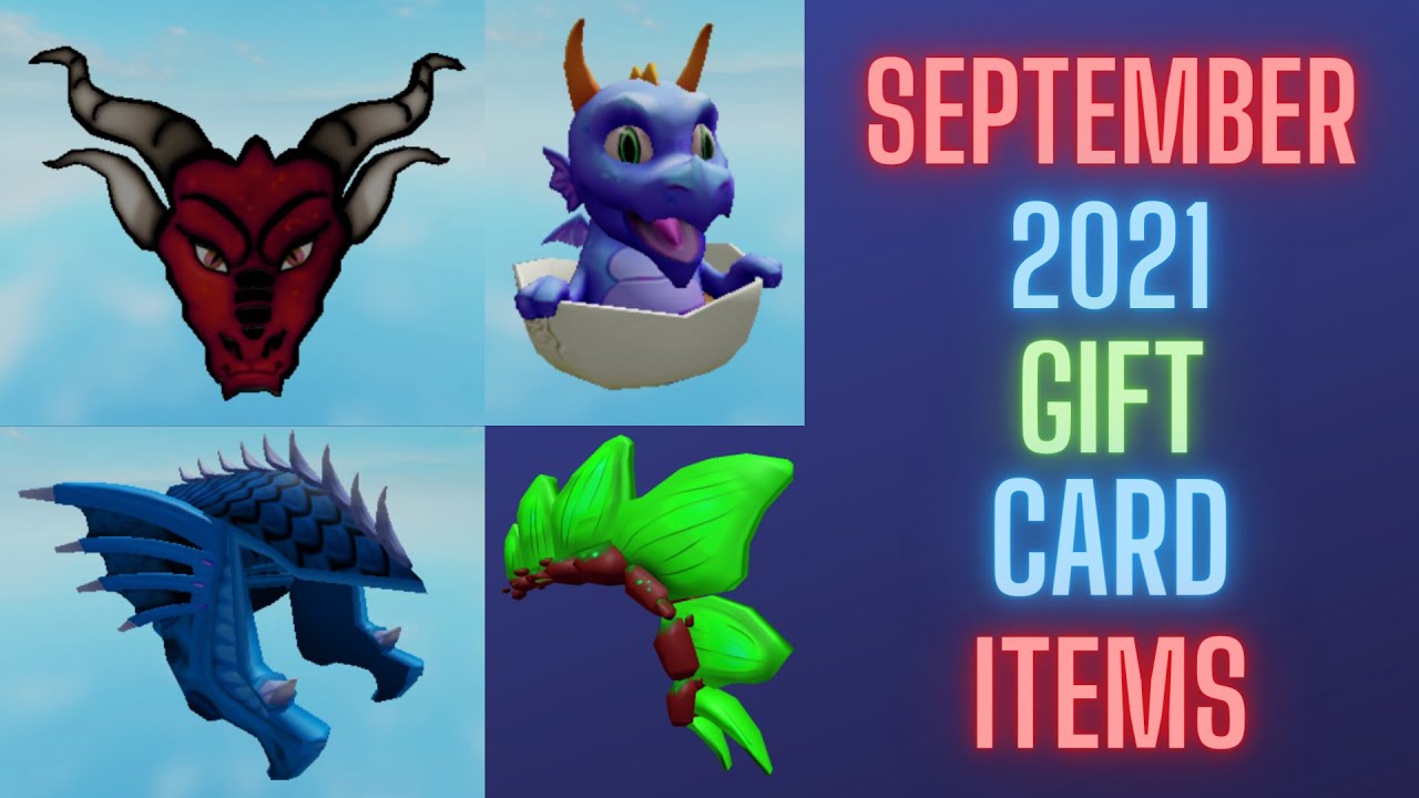 Roblox September Gift Card Items 2021! [PART 1] - YouTube