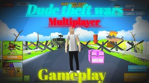 Noobtown |Dude theft wars Multiplayer Gameplay #1 (SORRY for BAD Quality)
