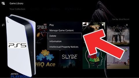 PS5 How to DELETE Games from Library!