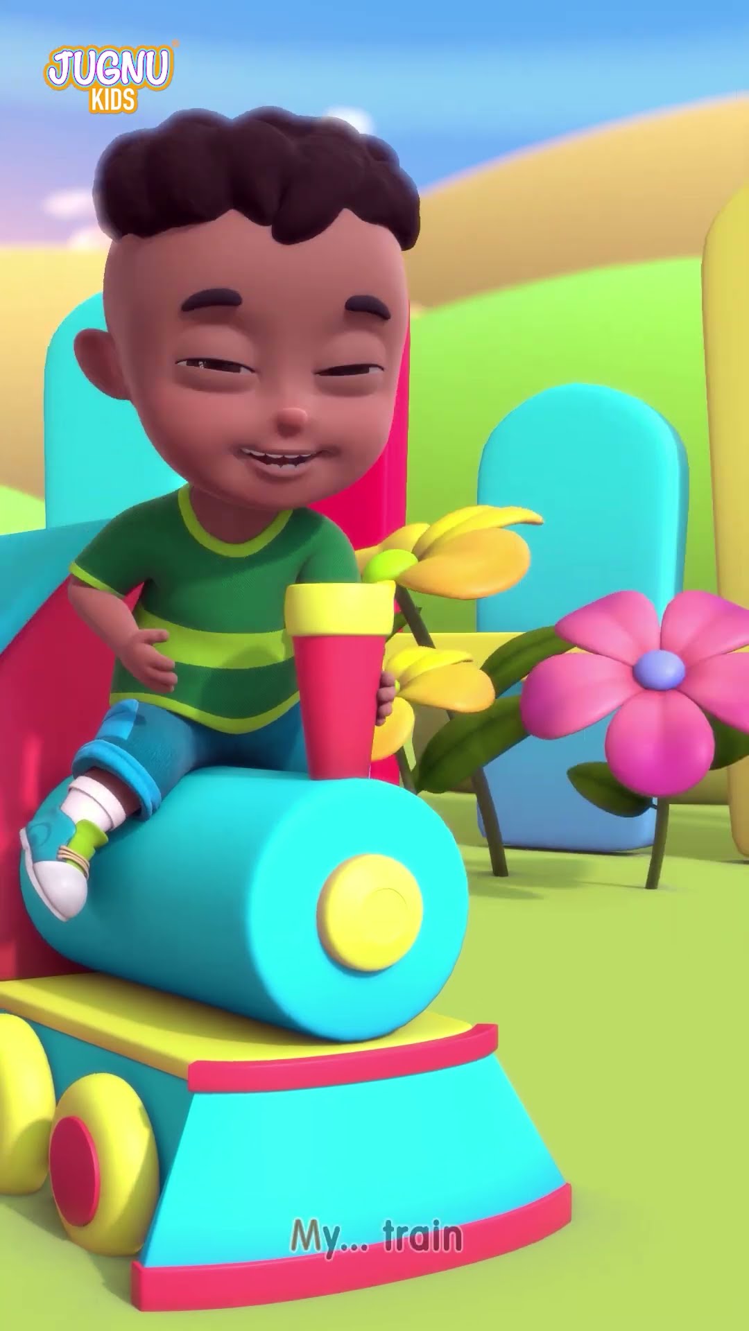 The Wheels On the Train, Taxi \u0026 More Vehicle Songs \u0026 Rhymes for Kids #shorts #trending #viral