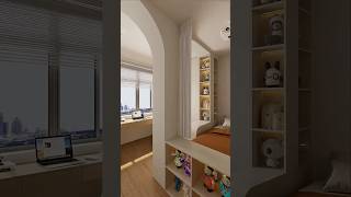 Multi-purpose Bedroom Interior Design Idea 🤩 If you've also got a small bedroom but still want a