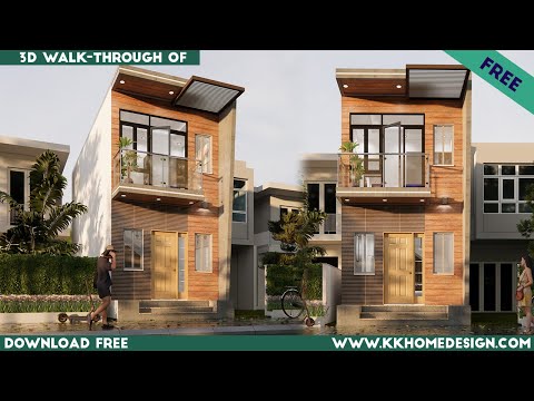 12x28 Feet Small Space House With 2 BHK || Modern House Design || Village House Plan#112