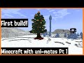 I made my first custom tree! Minecraft with uni-mates, Pt1