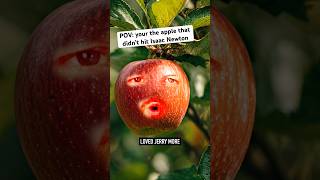 POV: you’re the apple that didn’t hit Isaac Newton #apple #isaacnewton #history #funny