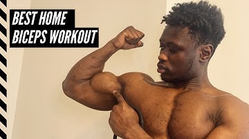 HOW TO BUILD BIGGER BICEPS AT HOME | RESISTANCE BAND WORKOUT
