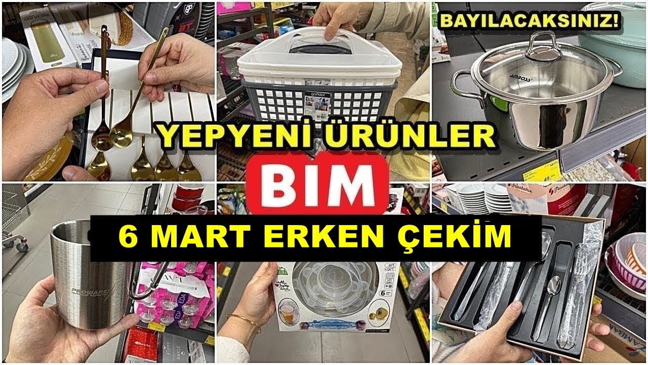 BİME GELDİ HEMEN ALDIK💃BİM 6 MART 2026 CUMA💃/GERÇEK İLK VE TEK ERKEN ÇEKİM❗️/YEPYENİ ÜRÜNLER/