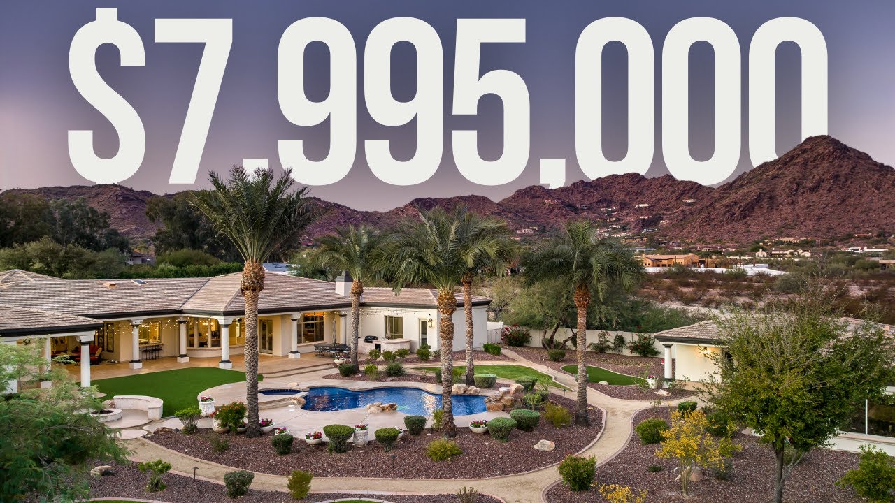 TOUR a 7,995,000 Private Estate Paradise Valley Real Estate Max
