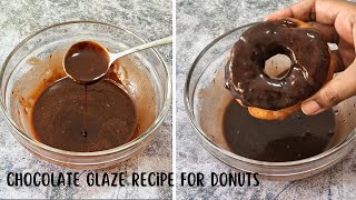 How To Make Chocolate Glaze For Donuts | Yummy Cook By Yas