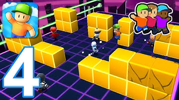 Stumble Guys - Gameplay Walkthrough Part 4 - Team Block Dash (iOS, Android)