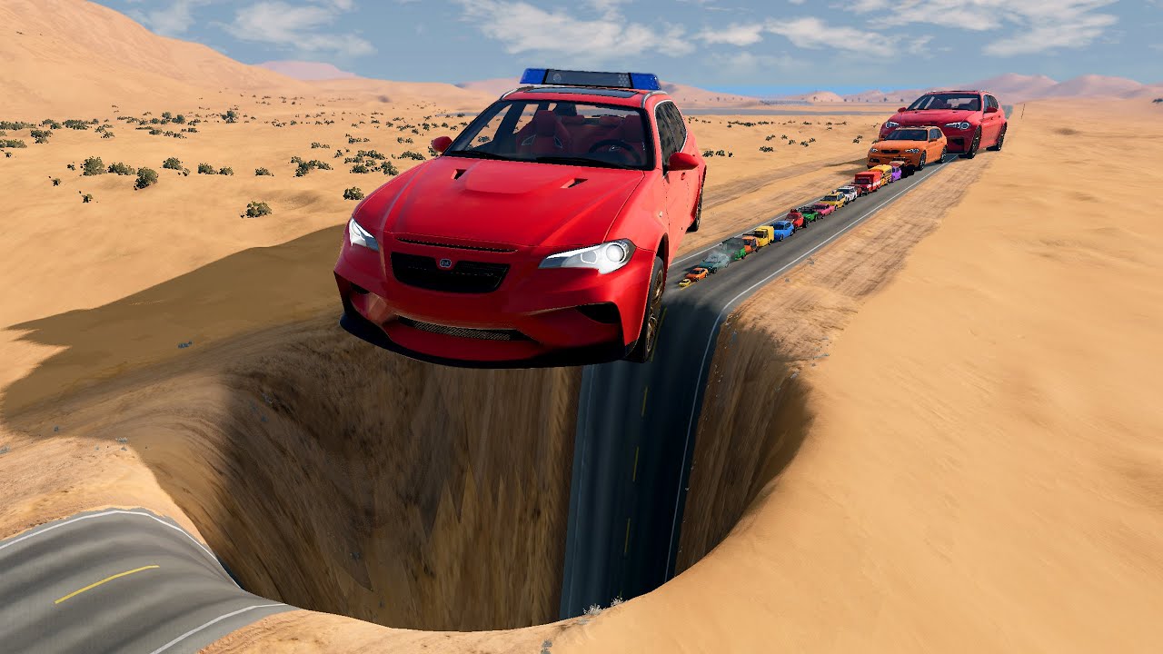 🔴 BIG & SMALL CARS vs GIANT PIT #58 💥🔔 – BeamNG.drive Chaos | Impala BeamNG