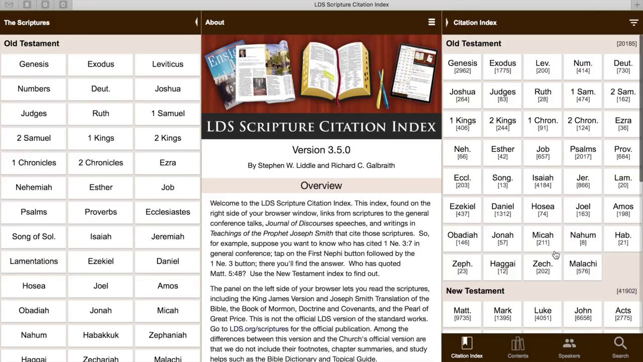 Scripture Index Examples The LDS Scripture Citation Index - YouTube