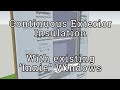 Continuous Insulation Retrofit: Innie Window Detail