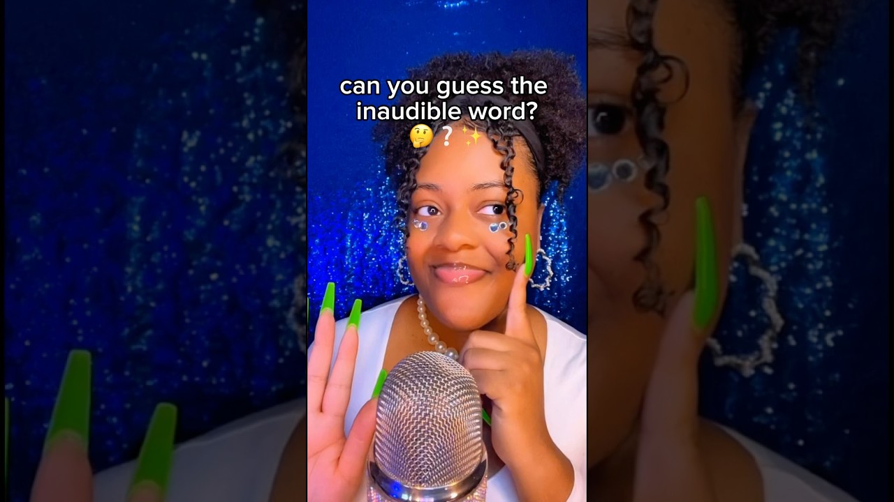 can you guess the inaudible word?🤔ASMR ✨ 