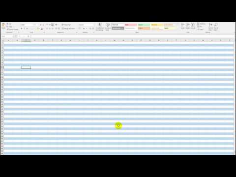 Auto shade alternate rows in Microsoft Excel - Office 2007-2016/365 thumbnail