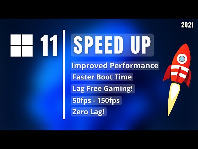 Speed Up Windows 11 (2024) | How to Make Windows 11 Faster | Optimize Windows 11 for Gaming! class=
