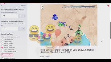 Crop Production Data Analysis and Trends Visualization of India, Streamlit Web App Feature Demo