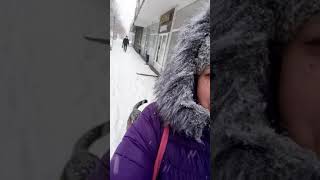 Снегопад в Волгограде, 13.01.2021