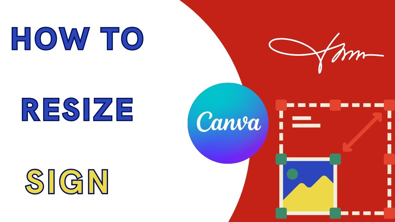 Resize Sign how to resize sign using canva free | resize sign resize in phone # ...