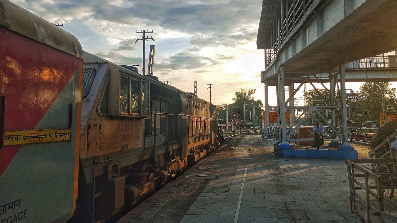 Barak Brahmaputra express journey till mxn *itna jyada honking 😱😱 | train  journey | train video |