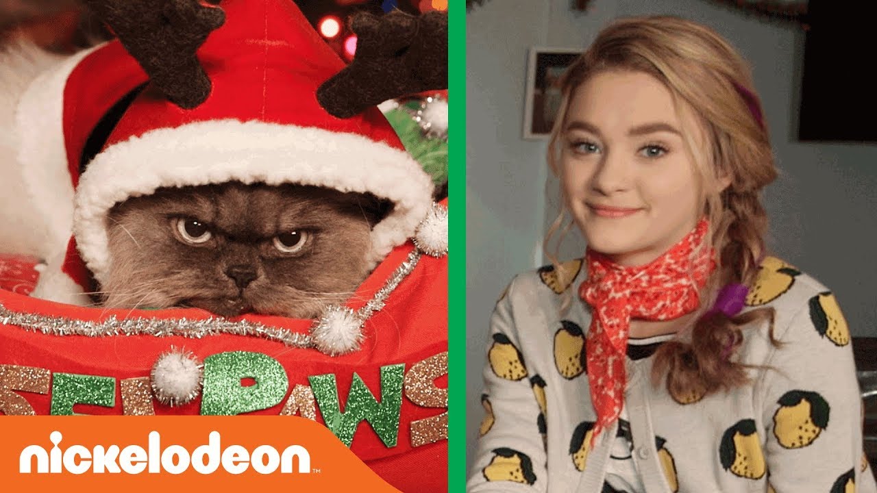 lizzy greene riele downs q a w duncan the cat as tinselpaws tiny christmas