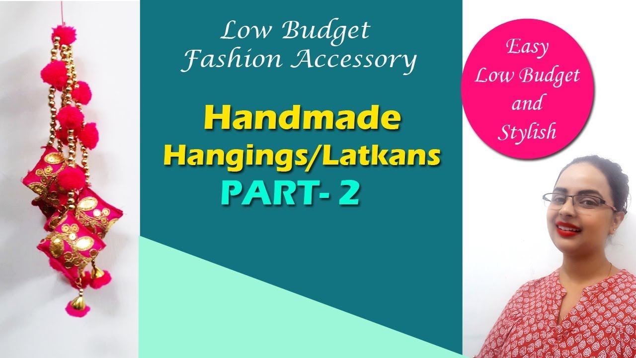 How to make latkan\Hangings Part-2 | Handmade Long hangings for lehnga ...