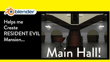 Resident Evil Main Hall | Blender 3D | ALLSTARGRAPHICS