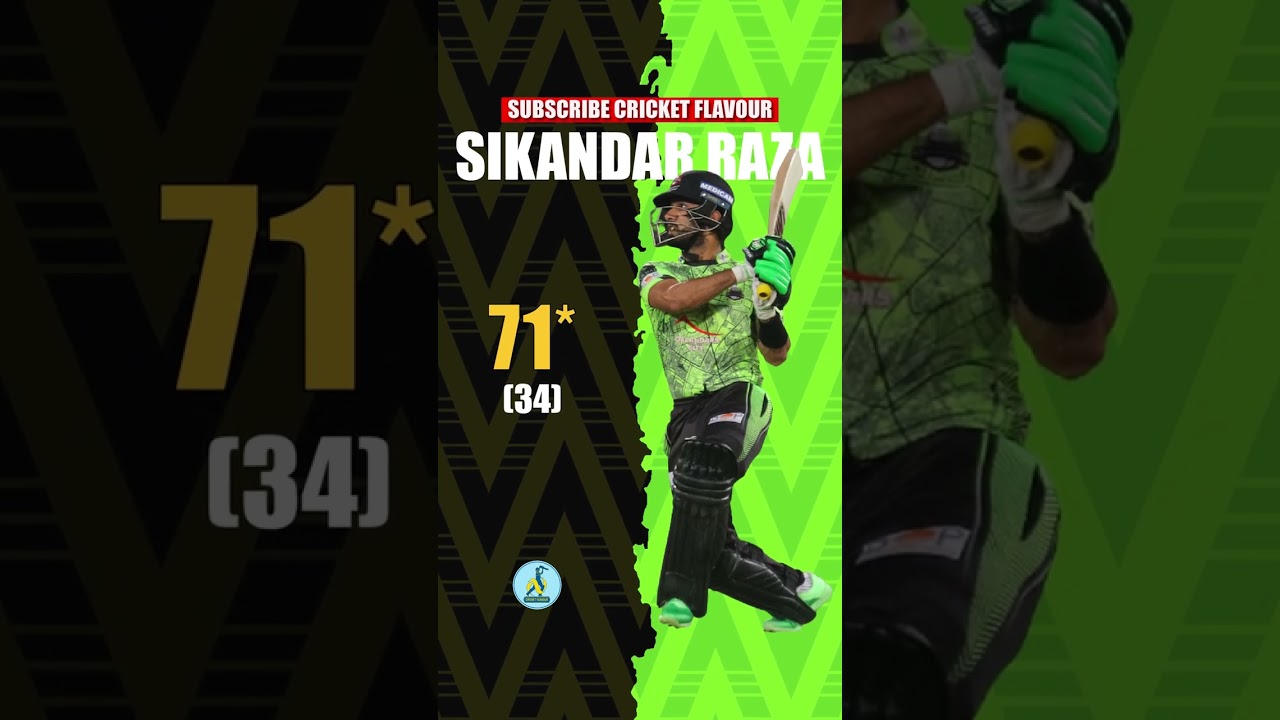 Sikandar's 71*? Haris's 3/22? or Rashid's All Round Performance? Who Impressed you the Most? Flavor