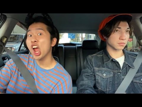 Halloween car ride with handsome 外国人とドライブ