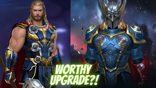 T4 THOR LOVE & THUNDER vs ALL FATHER REBORN Comparison - WBL / ABX / ABL / GBR - Marvel Future Fight