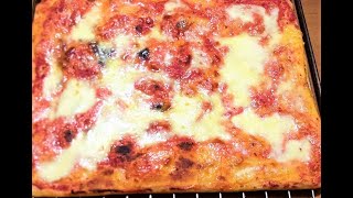 pizza in teglia alta idratazione per teglia romana