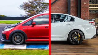 Mitsubishi Colt Ralliart Catches and Passes 6.2L V8 HSV GTS Commodore at Phillip Island