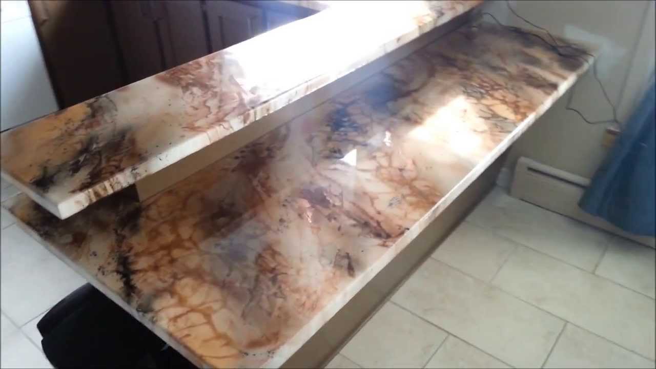 comptoir epoxy countertop YouTube