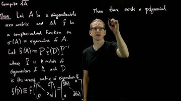 Topics in Linear Algebra - The Functional Calculus  - 01 - Theorem and Example