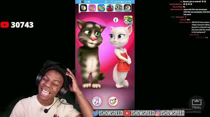 IShowSpeed Plays Talking Angela And Tom