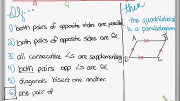 6-3 Proving a Quadrilateral is a Parallelogram