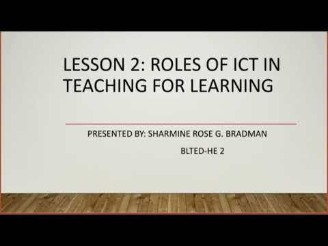 Roles Of Ict In Teaching For Learning