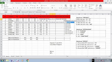 Contoh ujian praktek  Ms.EXCEL TERBARU!! for SMK