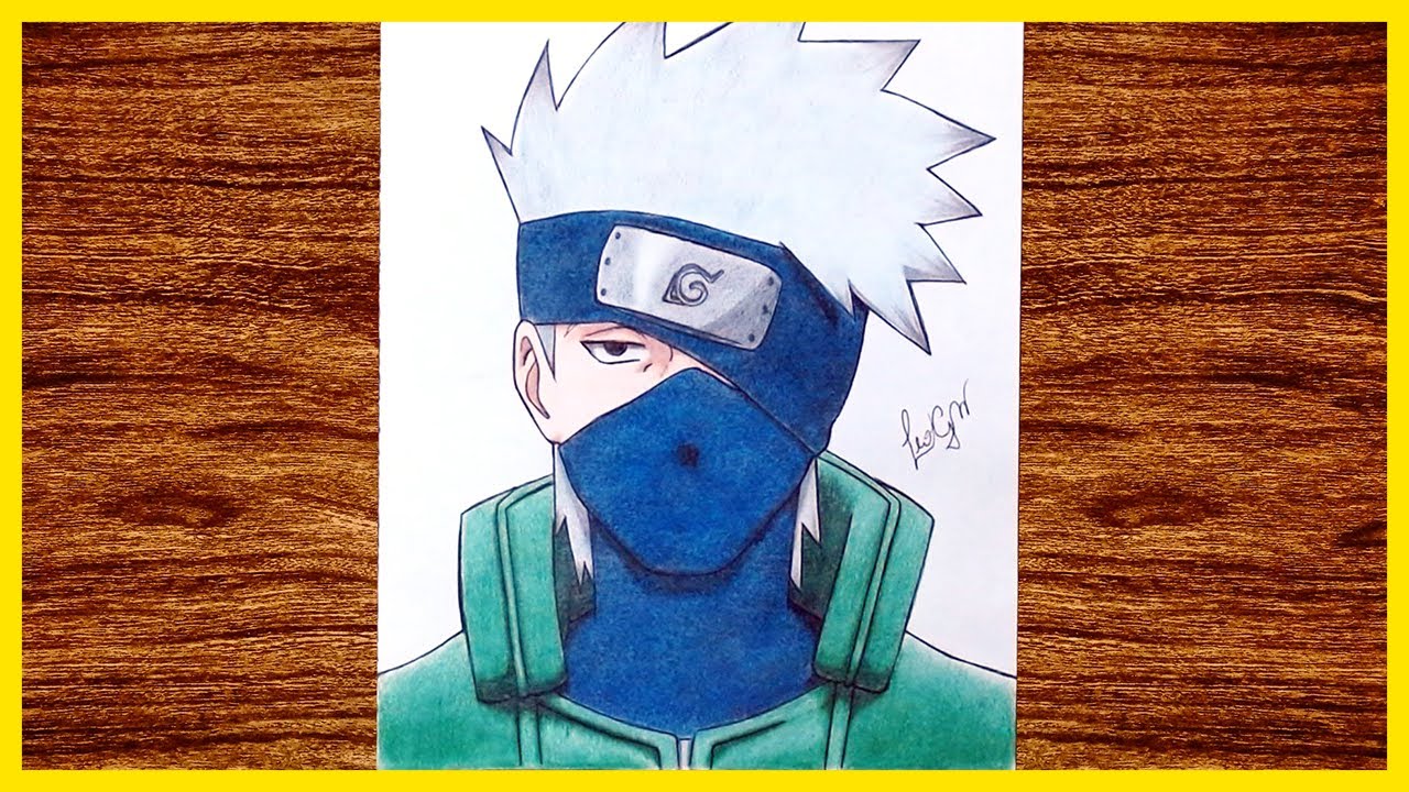 foto kakashi para desenhista desenhar