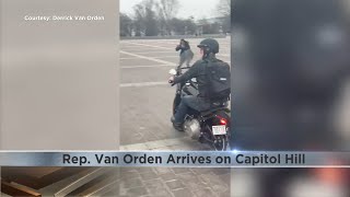 Celebrity Astride motorcycle, Van Orden arrives in Washington to begin congressional career Profile