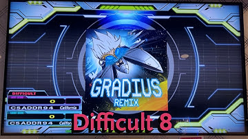 [DDR A3] GRADIUS REMIX（↑↑↓↓←→←→BA Ver [Difficult 8] Blue Full Combo