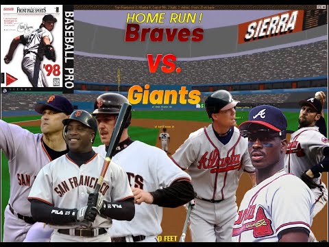 Front Page Sports Baseball Pro 98: San Francisco Giants vs. Atlanta Braves (Bonds, Chipper Jones)