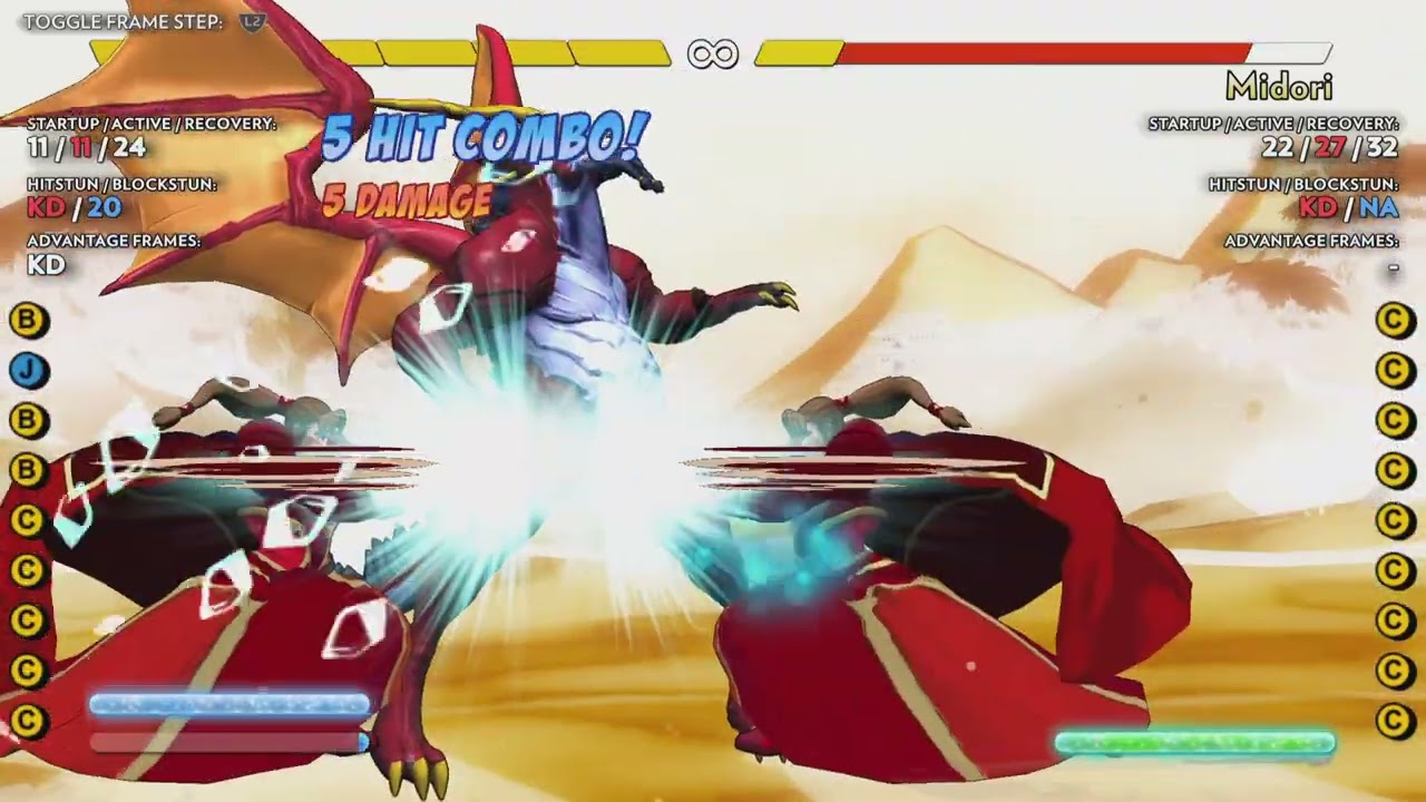 Fantasy Strike - quince 5 DMG combo