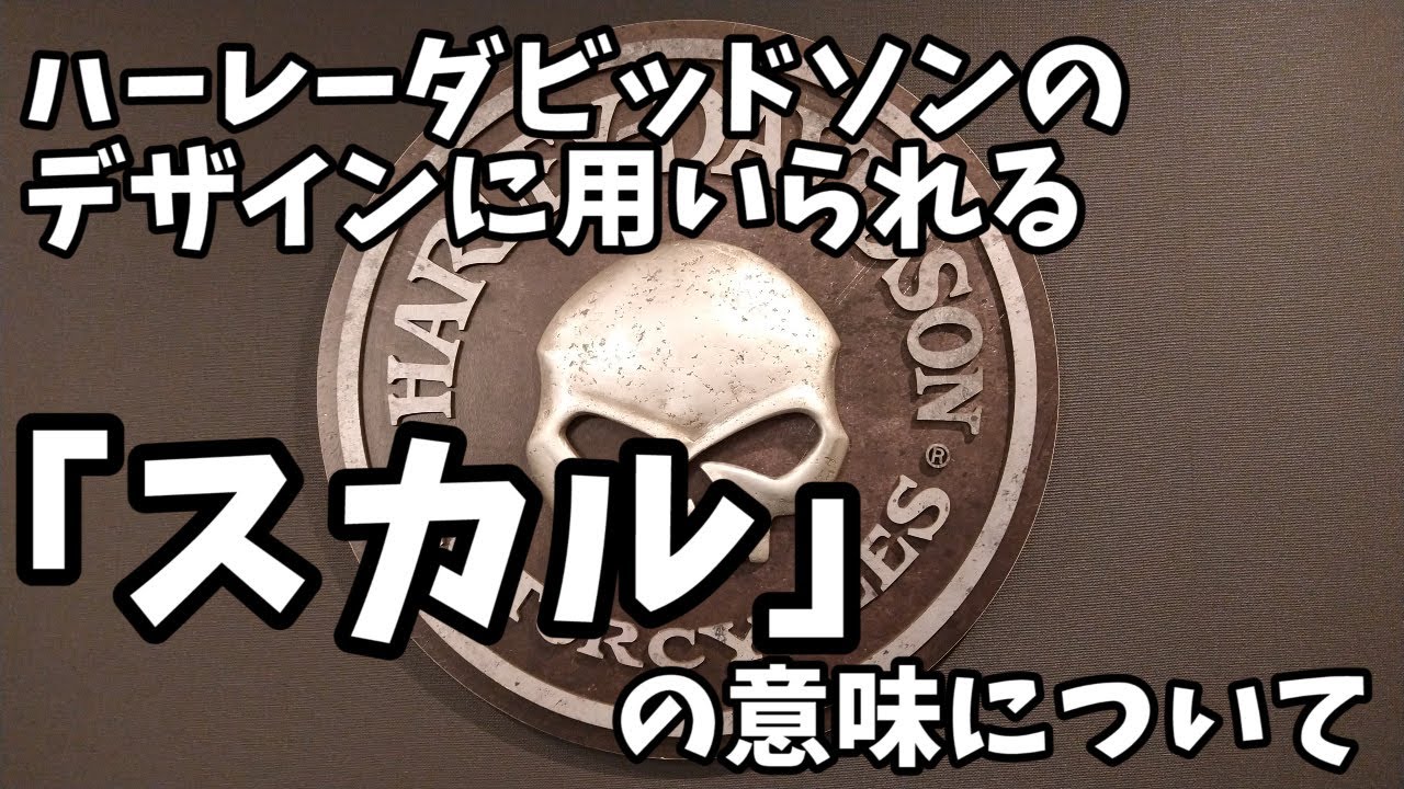 113【モトブログ】ハーレーのデザインに用いられるスカルの意味 